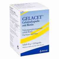 Gelacet Gelatinekapseln mit Biotin
