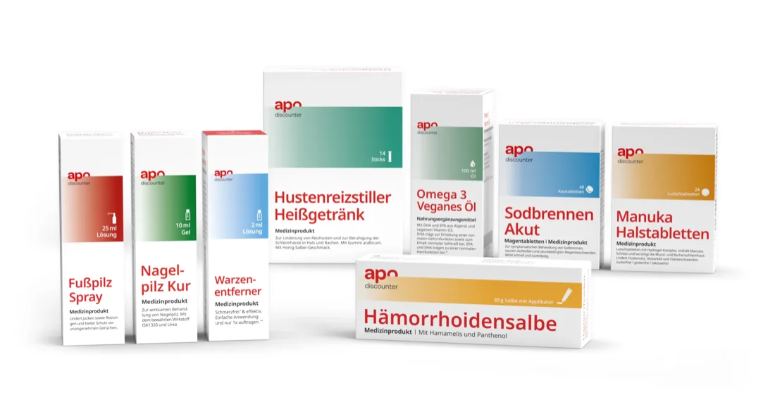 Produkte der apodiscounter Eigenmarke