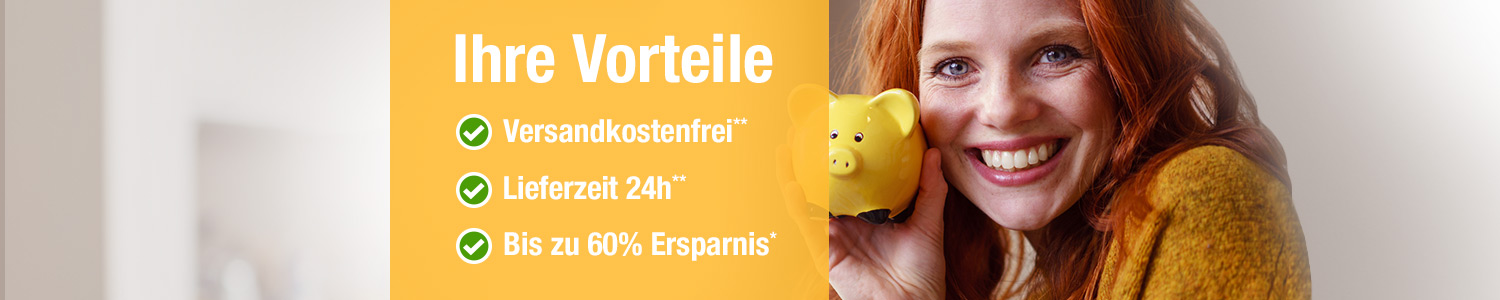 Vorteile von apo - Versandkosten, Lieferzeit, Ersparnis