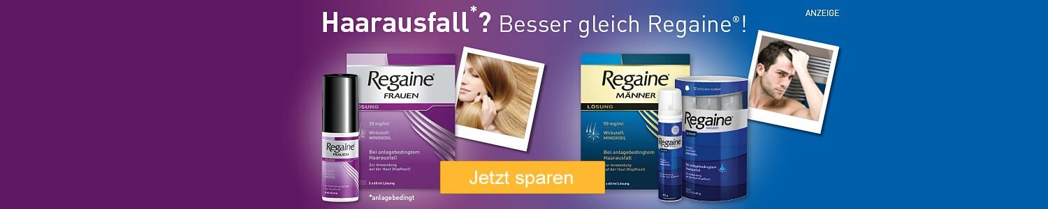 Regaine für Männer und Frauen - jetzt günstig online kaufen!