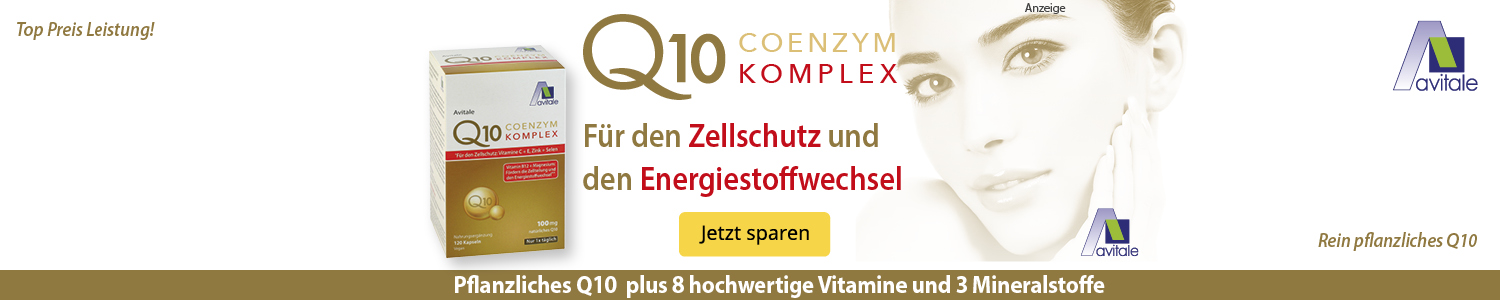 Coenzym Q10 von Avitale - Für den Zellschutz und den Energiestoffwechsel