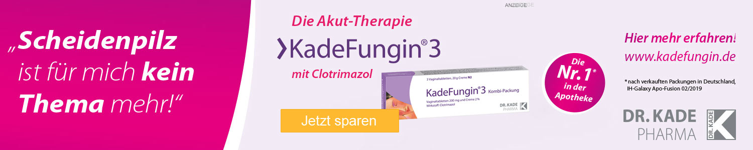 Scheidenpilz ist für mich kein Thema mehr: KadeFungin 3.