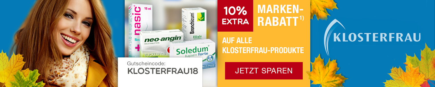 Jetzt Klosterfrau-Produkte günstig online kaufen!