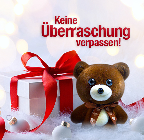 Newsletteranmeldung Dekobild - keine Überraschung verpassen!