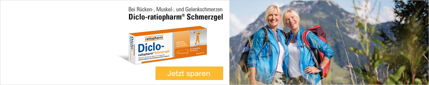Diclo-ratiopharm jetzt günstig online kaufen!