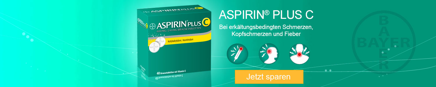 Aspirin Plus C bei Schmerzen, Erkältung, Fieber