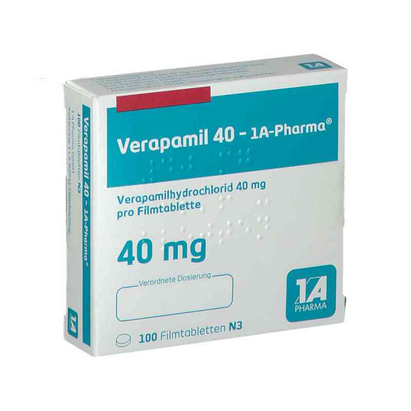 Verapamil 40-1A Pharma 100 stk online kaufen