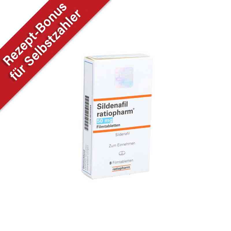 Sildenafil ratiopharm 50mg 8 stk von ratiopharm GmbH PZN 00142504