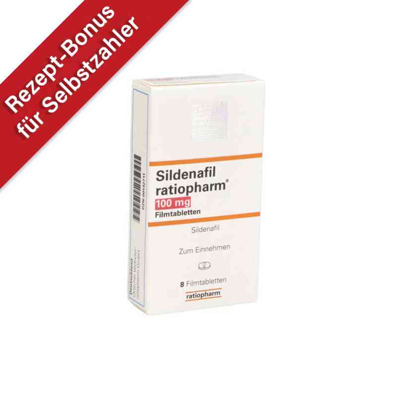 Sildenafil ratiopharm 100mg 8 stk von ratiopharm GmbH PZN 00142711