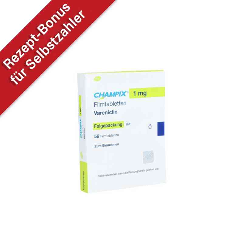CHAMPIX 1mg Folgepackung 56 stk von Pfizer Pharma GmbH PZN 00425662