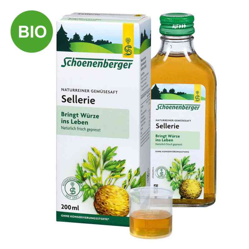 Schoenenberger Naturreiner Gemüsesaft Sellerie 200 ml von SALUS Pharma GmbH PZN 00699655