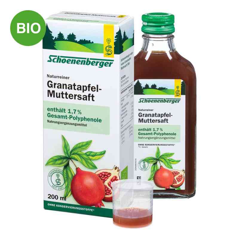 Schoenenberger Naturreiner Granatapfel-Muttersaft 200 ml von SALUS Pharma GmbH PZN 00699715