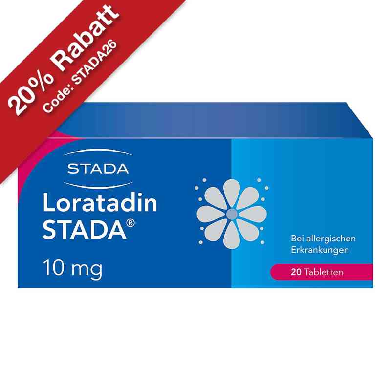 Loratadin STADA 10mg Tabletten bei Allergien 20 stk von STADA Consumer Health Deutschland GmbH PZN 01592439