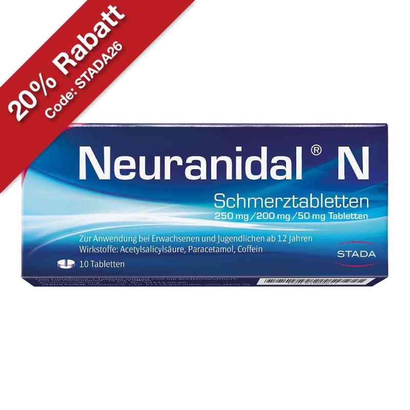 Neuranidal N Schmerztabletten 10 stk von STADA Consumer Health Deutschland GmbH PZN 01809011