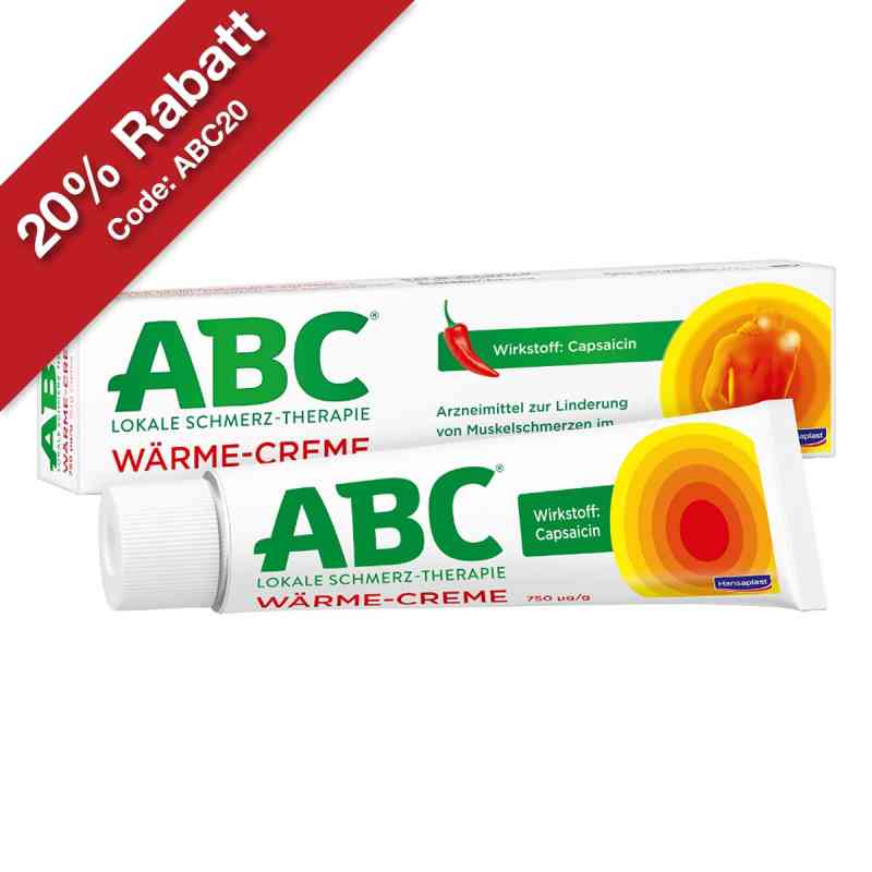 ABC Wärme-Creme Capsicum 0,75mg/g Hansaplast med 50 g von Beiersdorf AG PZN 02295815