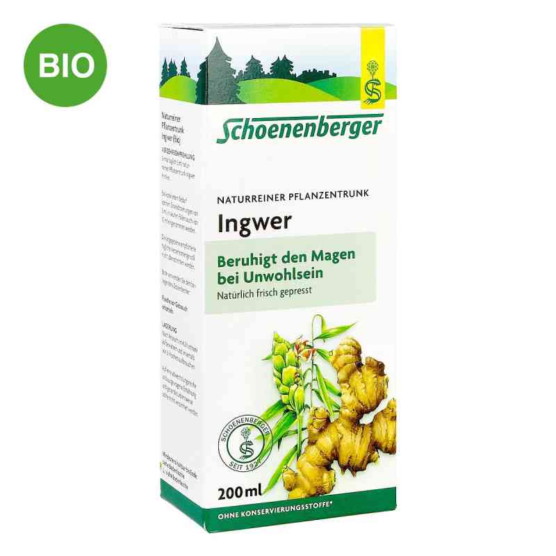Schoenenberger Naturreiner Pflanzentrunk Ingwer  200 ml von SALUS Pharma GmbH PZN 02640525