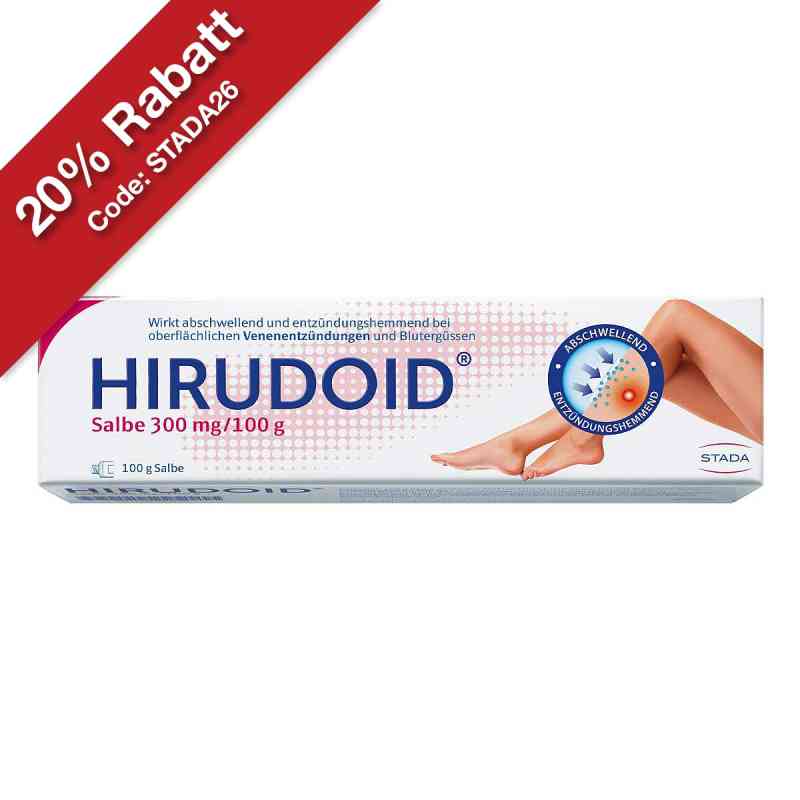 Hirudoid Salbe bei Venenentzündungen und Blutergüssen 100 g von STADA Consumer Health Deutschland GmbH PZN 02940799