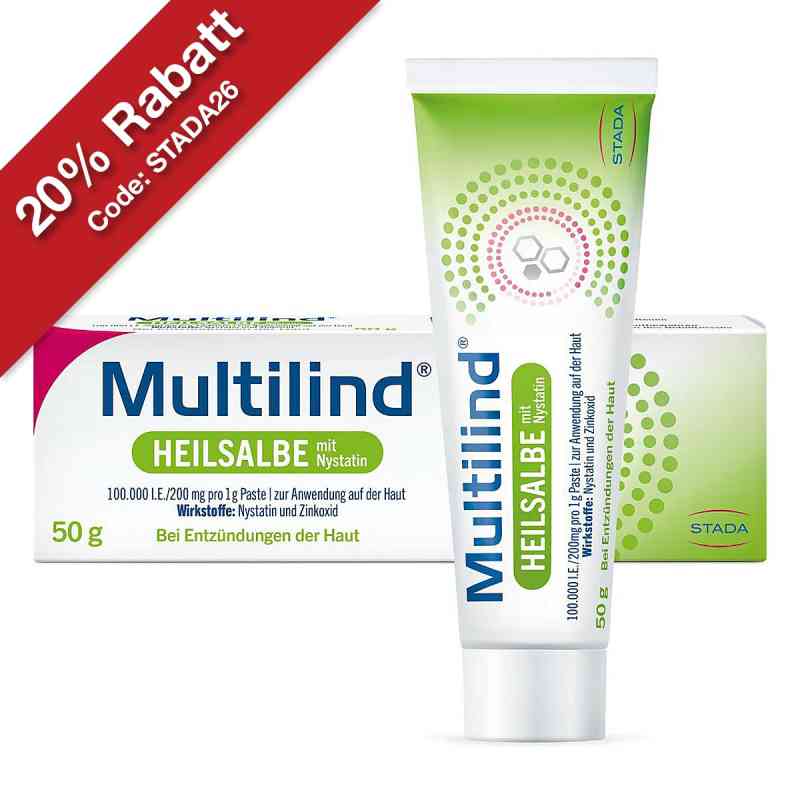 Multilind Wund- und Heilsalbe mit Nystatin und Zinkoxid 50 g von STADA Consumer Health Deutschland GmbH PZN 03737617