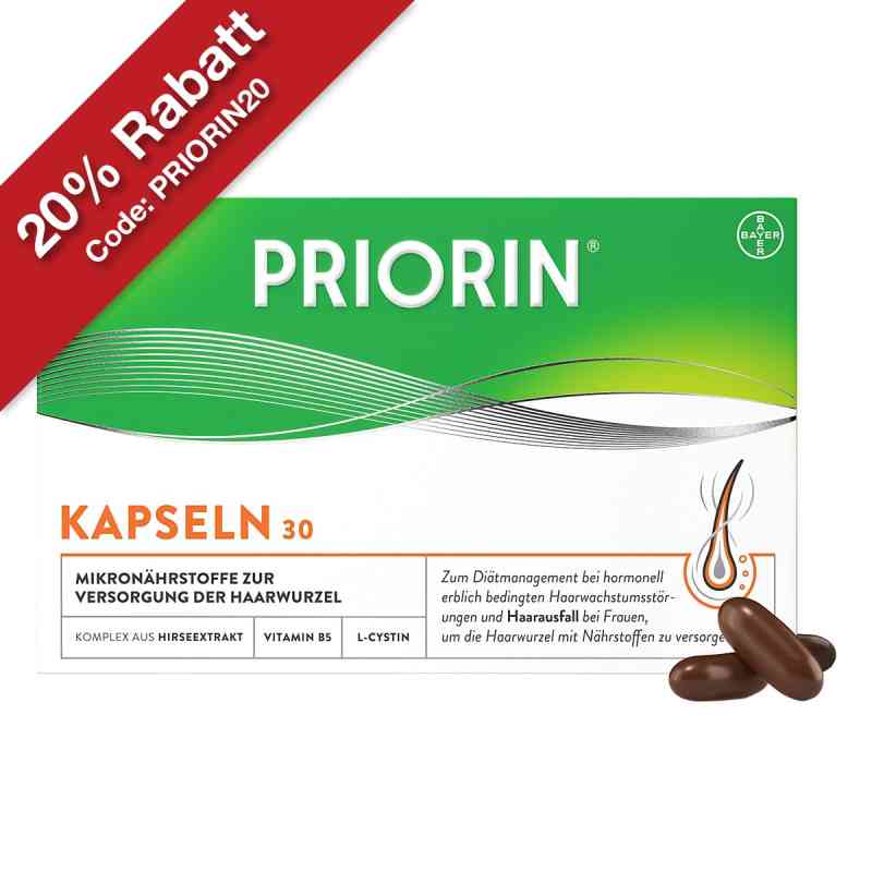 Priorin® Kapseln 30 stk von Bayer Vital GmbH PZN 04002059