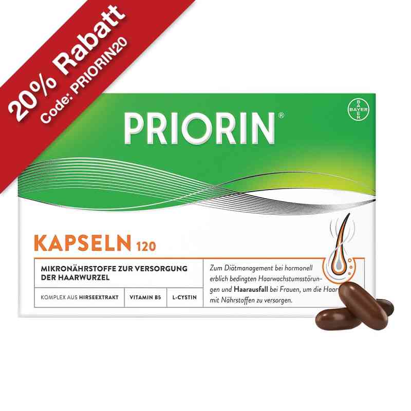 Priorin Kapseln bei Haarausfall 120 stk von Bayer Vital GmbH PZN 04002065