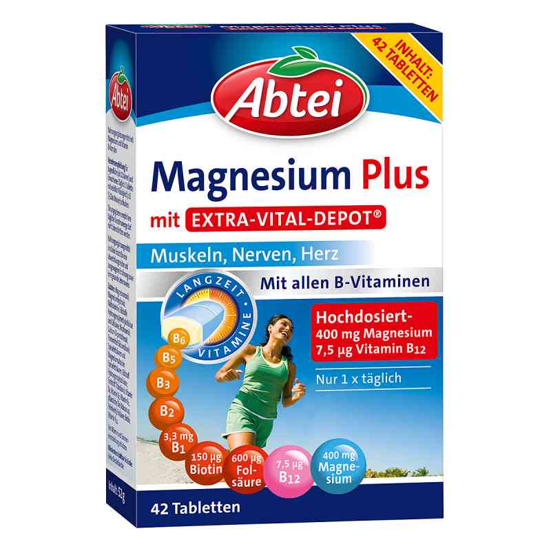 Abtei Magnesium Plus mit Extra Vital Depot Tabletten 42 stk online günstig kaufen