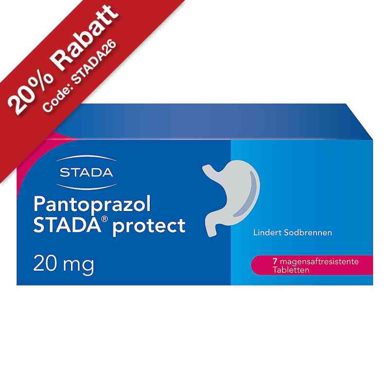 Pantoprazol STADA protect 20 mg 7 stk von STADA Consumer Health Deutschland GmbH PZN 06415601