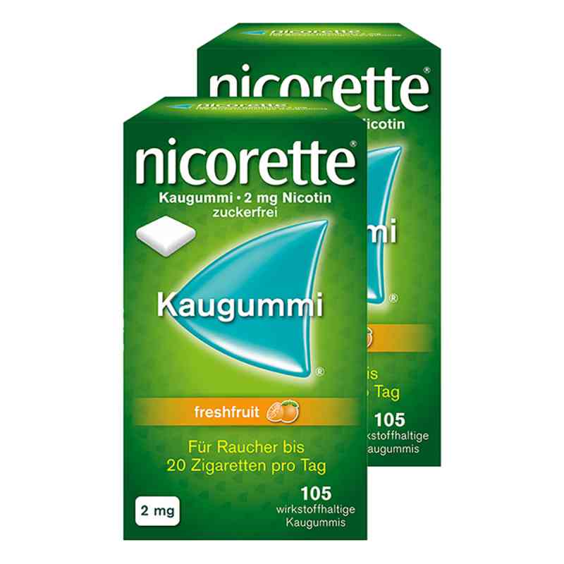 Nicorette 2 Mg Freshfruit Kaugummi 2X105 Online Günstig Kaufen