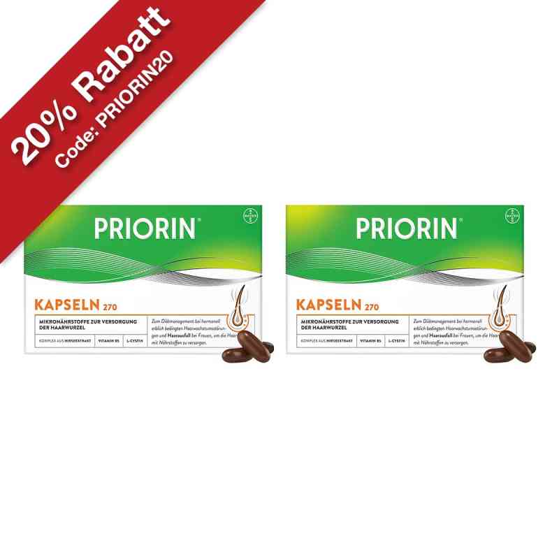 Priorin Kapseln bei Haarausfall 2x270 stk von Bayer Vital GmbH PZN 08101719