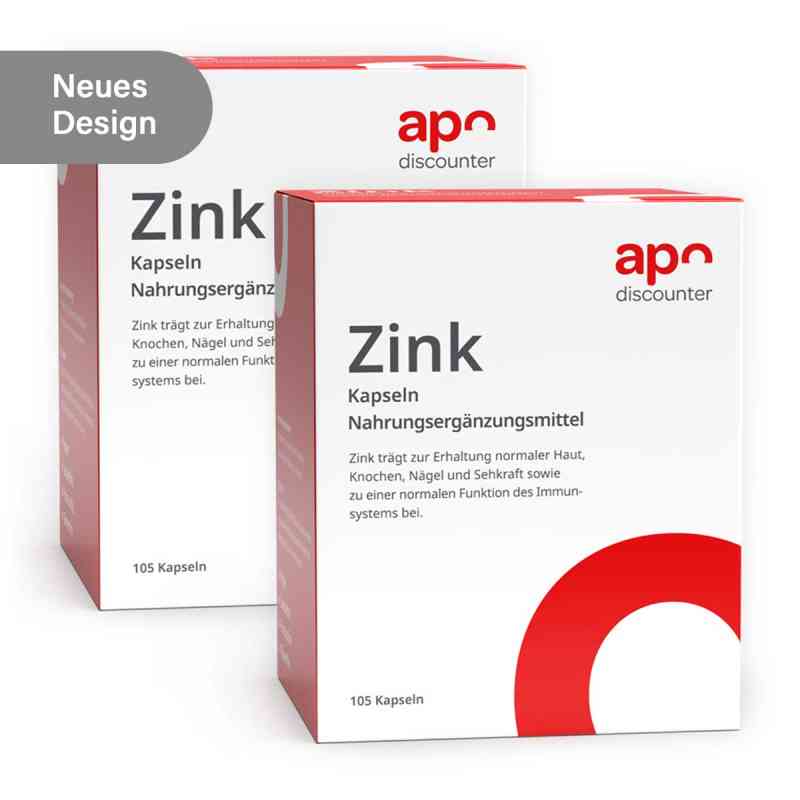 Zink Kapseln 10 mg von apodiscounter 2x105 stk von apo.com Group GmbH PZN 08102174