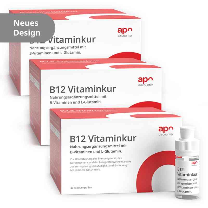 B12 Vitaminkur Trinkampullen von apodiscounter 3x30x7 ml von apo.com Group GmbH PZN 08102533