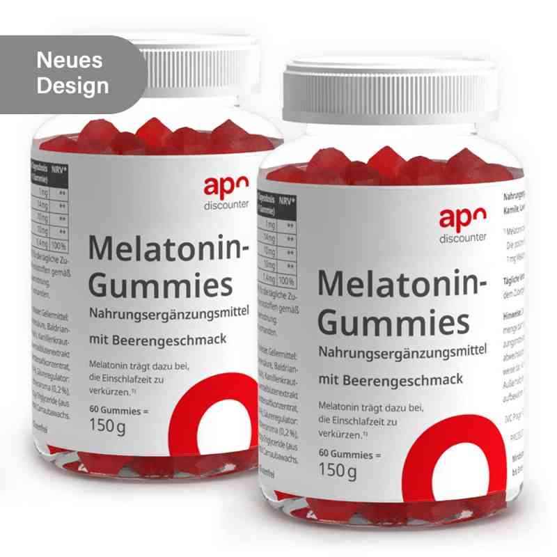 Melatonin Gummies von apodiscounter 2x60 stk von IVC Pragen GmbH PZN 08102756