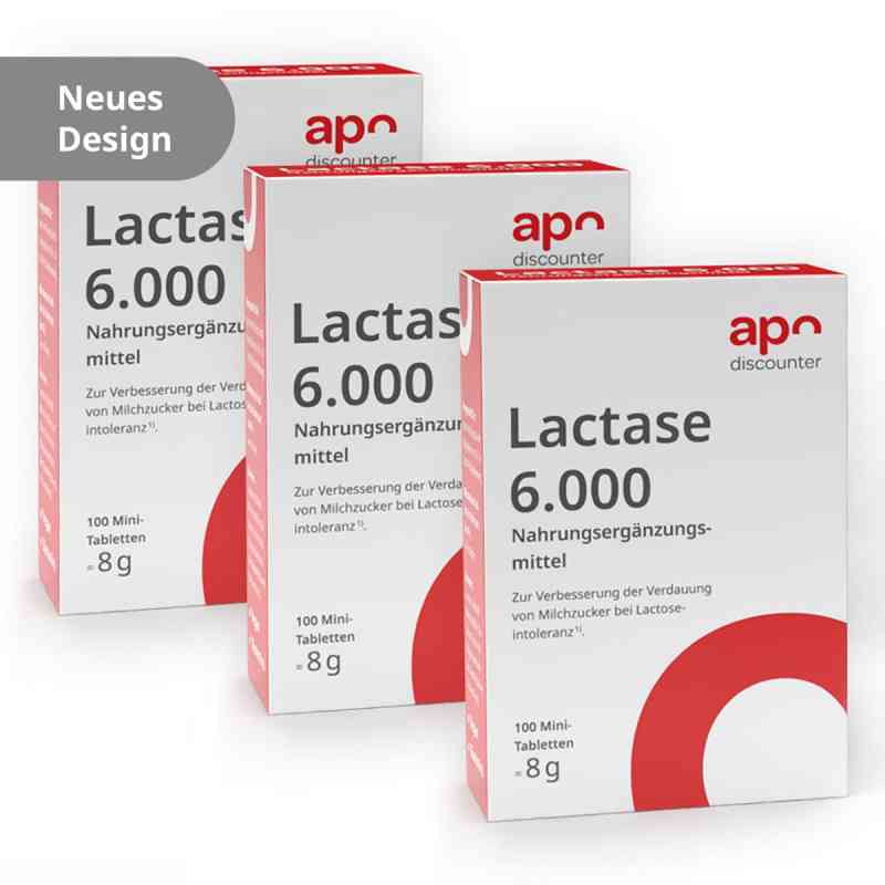 Lactase 6000 im Klickspender von apodiscounter 3x100 stk von apo.com Group GmbH PZN 08102907