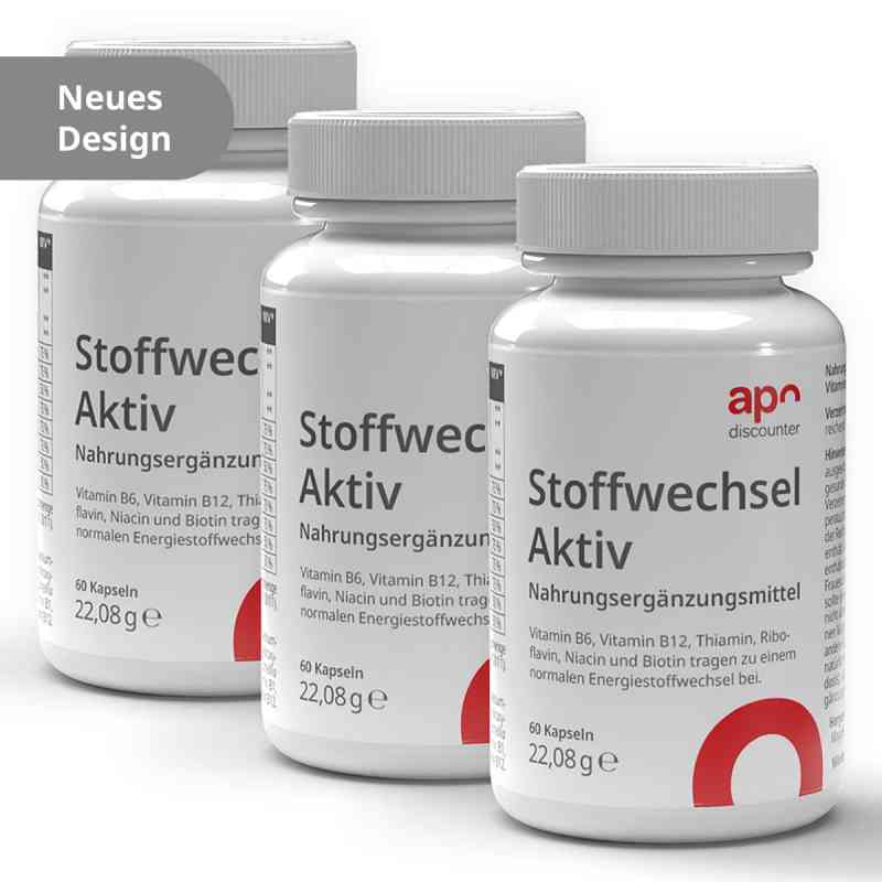 Stoffwechsel Aktiv Kapseln von apodiscounter 3x60 stk von apo.com Group GmbH PZN 08102931