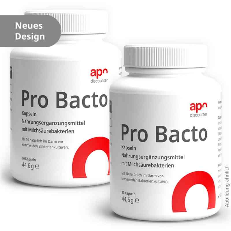 Pro Bacto Probiotika Kapseln mit Milchsäurebakterien 2x90 stk von apo.com Group GmbH PZN 08105112