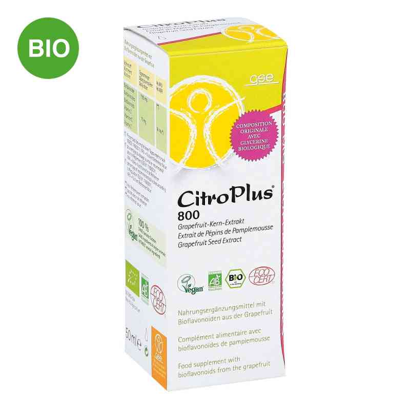Citroplus 800 Bio Grapefruit Kern Extrakt Liquidum 50 ml von GSE Vertrieb Biologische Nahrungsergänzungs- & Hei PZN 09004672