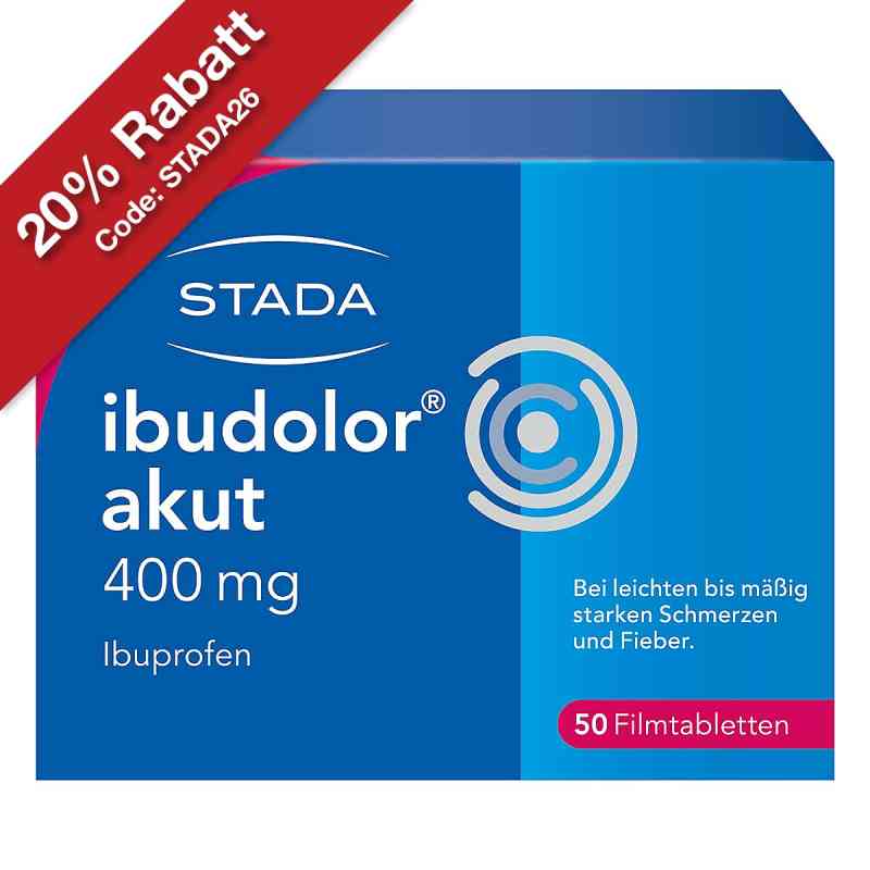 Ibudolor akut 400mg Ibuprofen Filmtabletten 50 stk von STADA Consumer Health Deutschland GmbH PZN 09091263