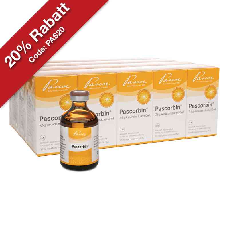 Pascorbin 7,5 g Vitamin-C-Hochdosis-Infusion 20X50 ml von Pascoe pharmazeutische Präparate GmbH PZN 09647683
