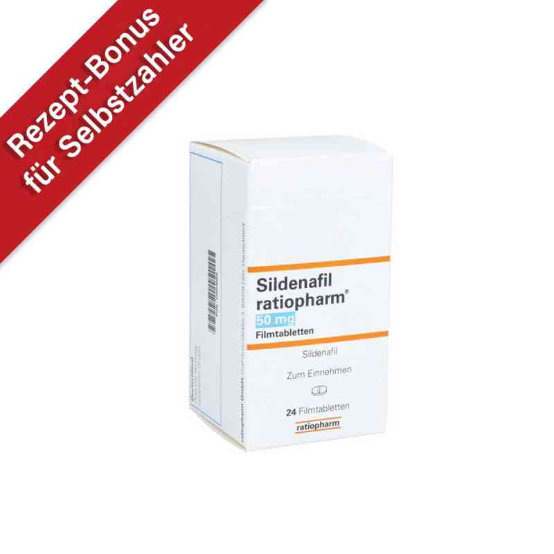 Sildenafil ratiopharm 50 mg Filmtabletten 24 stk von ratiopharm GmbH PZN 10059069