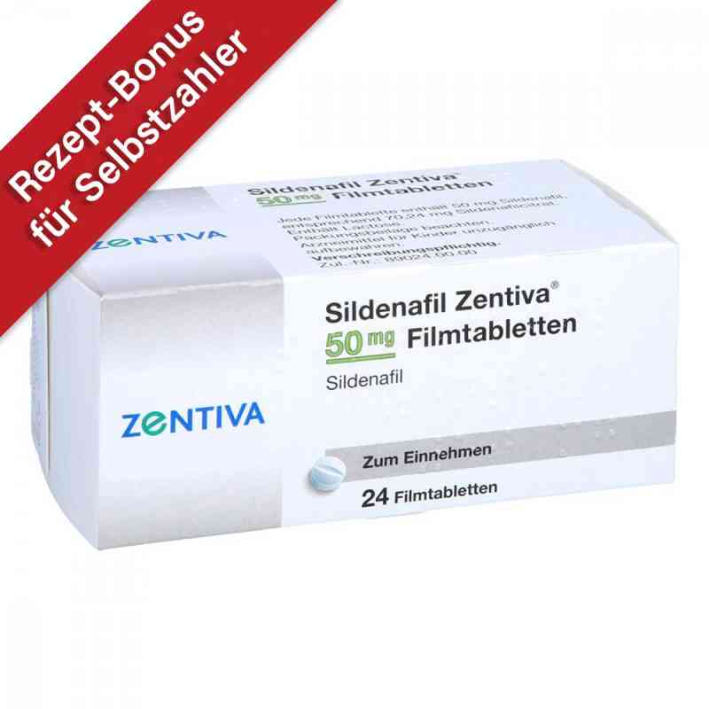 Sildenafil Zentiva 50 mg Filmtabletten 24 stk von Zentiva Pharma GmbH PZN 10067838