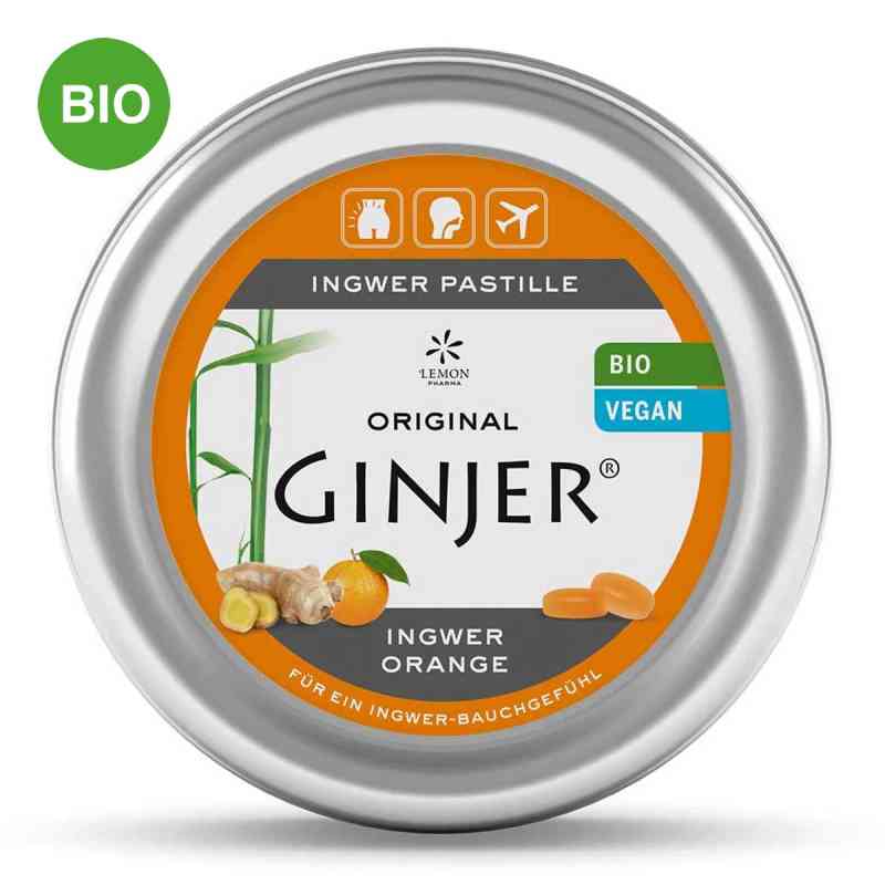 Ingwer Ginjer Pastillen Bio 40 g von Hager Pharma GmbH PZN 10309508