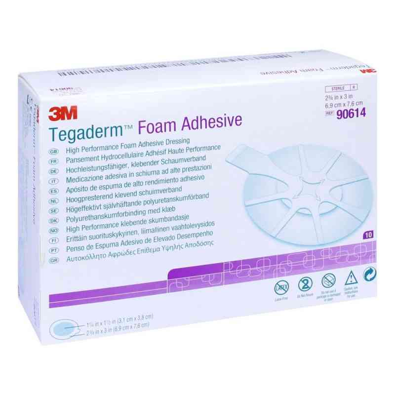 Tegaderm Foam Adhesive 6,9x7,6 cm oval 90614 10 stk