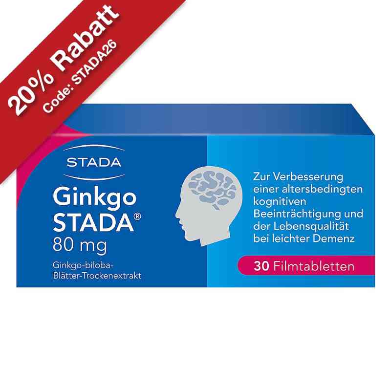 Ginkgo Biloba STADA 80 mg Filmtabletten 30 stk von STADA Consumer Health Deutschland GmbH PZN 11538843