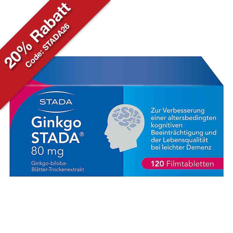 Ginkgo Biloba STADA 80 mg Filmtabletten 120 stk von STADA Consumer Health Deutschland GmbH PZN 11538872