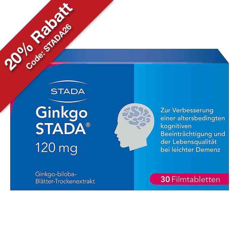 Ginkgo Biloba STADA 120 mg Filmtabletten 30 stk von STADA Consumer Health Deutschland GmbH PZN 11538889