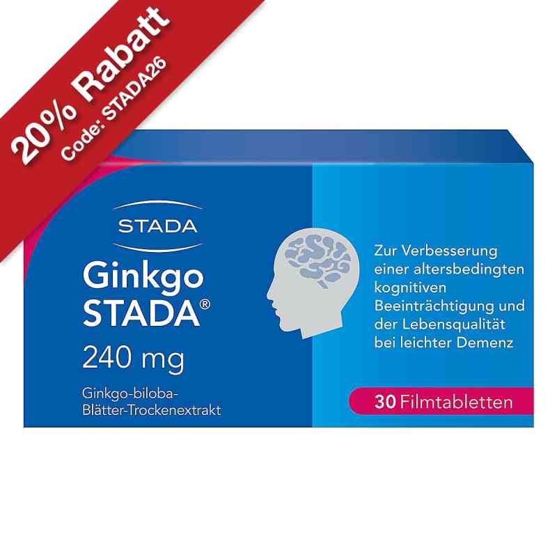 Ginkgo Biloba STADA 240 mg Filmtabletten 30 stk von STADA Consumer Health Deutschland GmbH PZN 11538926
