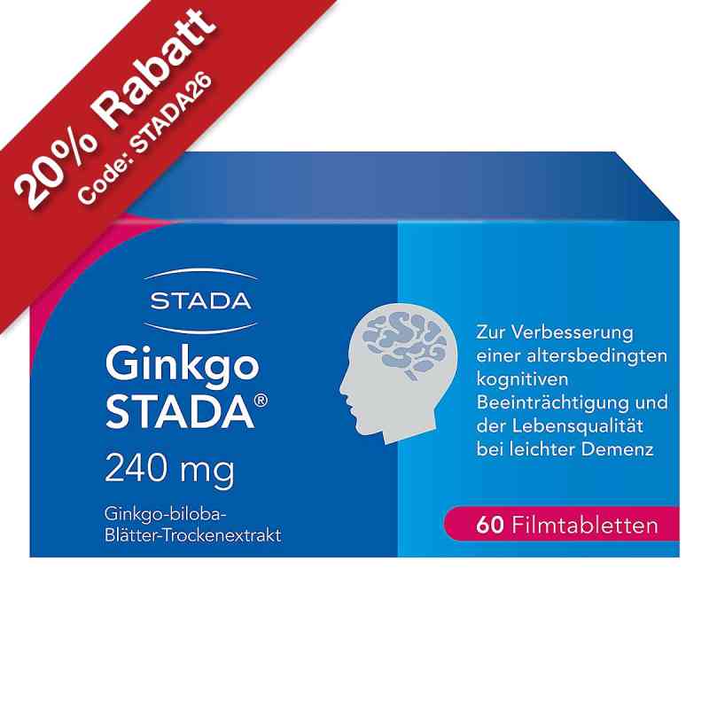 Ginkgo Biloba STADA 240 mg Filmtabletten 60 stk von STADA Consumer Health Deutschland GmbH PZN 11538932