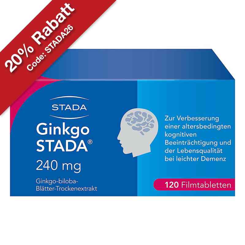 Ginkgo Biloba STADA 240 mg Filmtabletten 120 stk von STADA Consumer Health Deutschland GmbH PZN 11538949