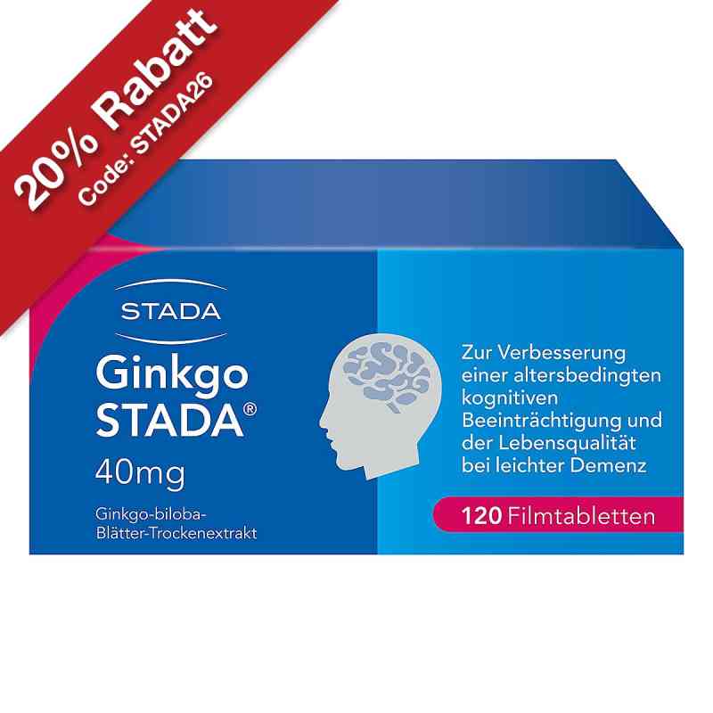 Ginkgo Biloba STADA 40 mg Filmtabletten 120 stk von STADA Consumer Health Deutschland GmbH PZN 11654271