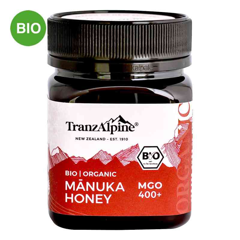 Bio Manuka Honig Mgo 400+ Tranzalpine 250 g von HOYER GmbH PZN 13330756