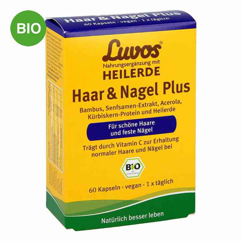 Luvos Heilerde Bio Haar & Nagel Plus Kapseln 60 stk von Heilerde-Gesellschaft Luvos Just GmbH & Co. KG PZN 13780809